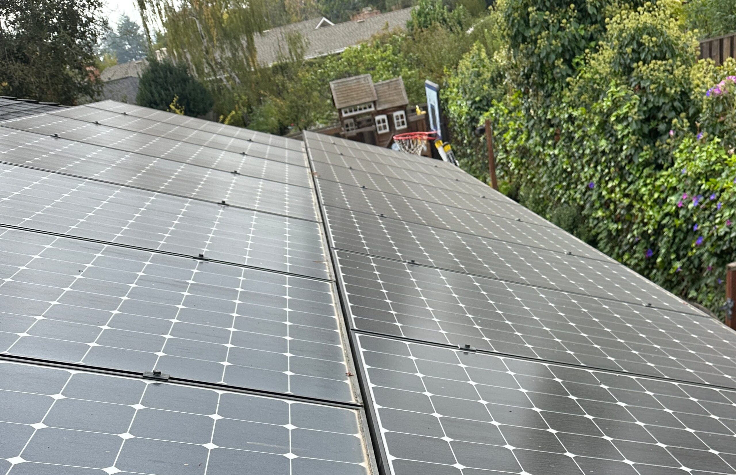 Solar panel pristine in Silicon Valley, CA
