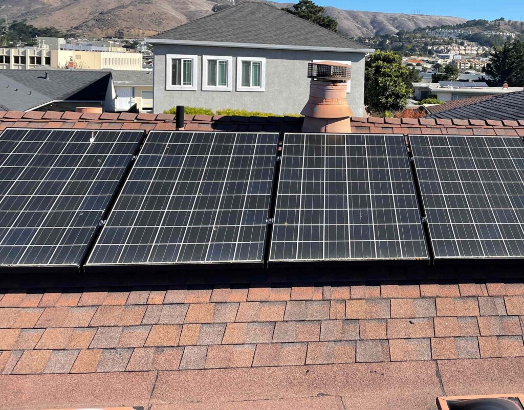 Solar panel cleaned by Slon Exterior Care