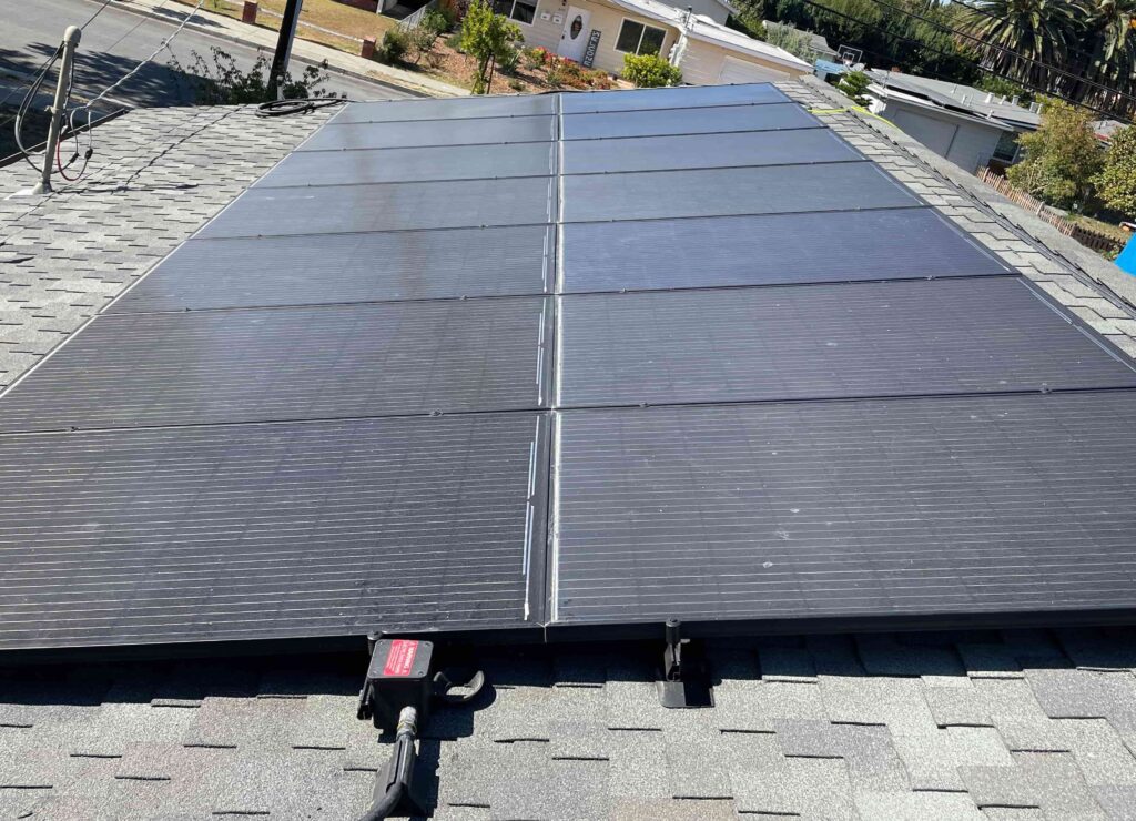 Solar panel cleaned in Los Altos, CA