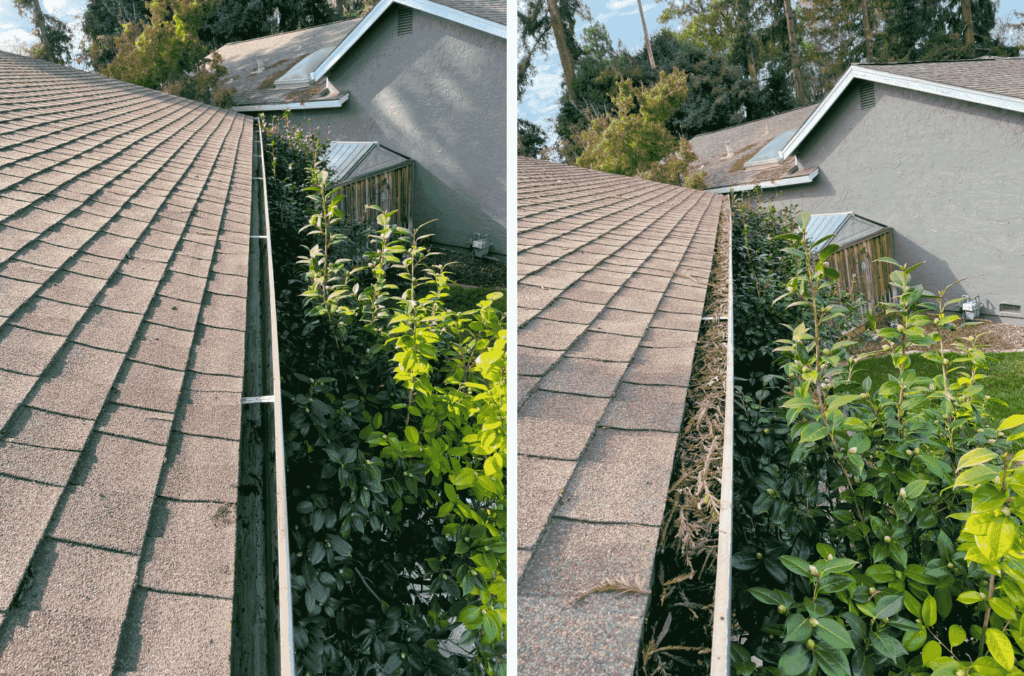 Pristine gutter cleaned in Silicon Valley, CA