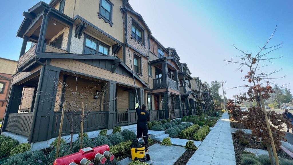 Commercial pressure washing by Slon Exterior Care in San Jose