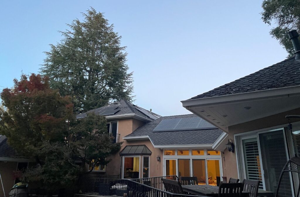 Slon Exterior Care professional cleaning roof in Los Gatos, CA using safe soft-wash techniques for long-lasting results.