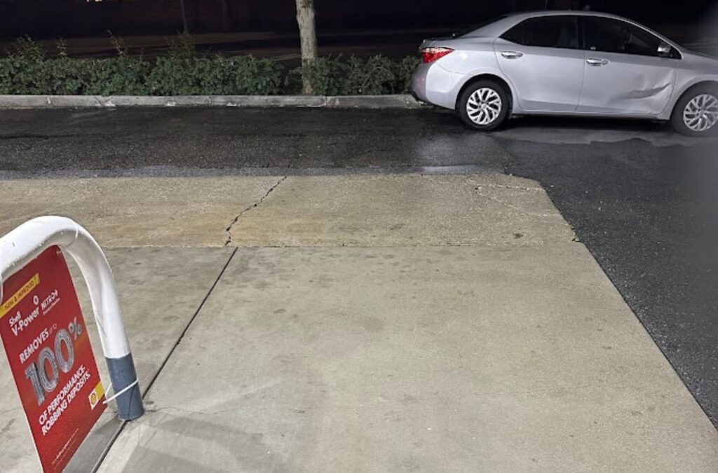 Slon Exterior Care crew providing gas station cleaning in Saratoga, CA enhancing curb appeal and safety for local stations